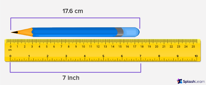 measuring pencil using ruler measuring pencil using ruler